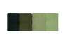 Aucune Juego de 4 toallas de mano - Verde - 50 x 90 cm